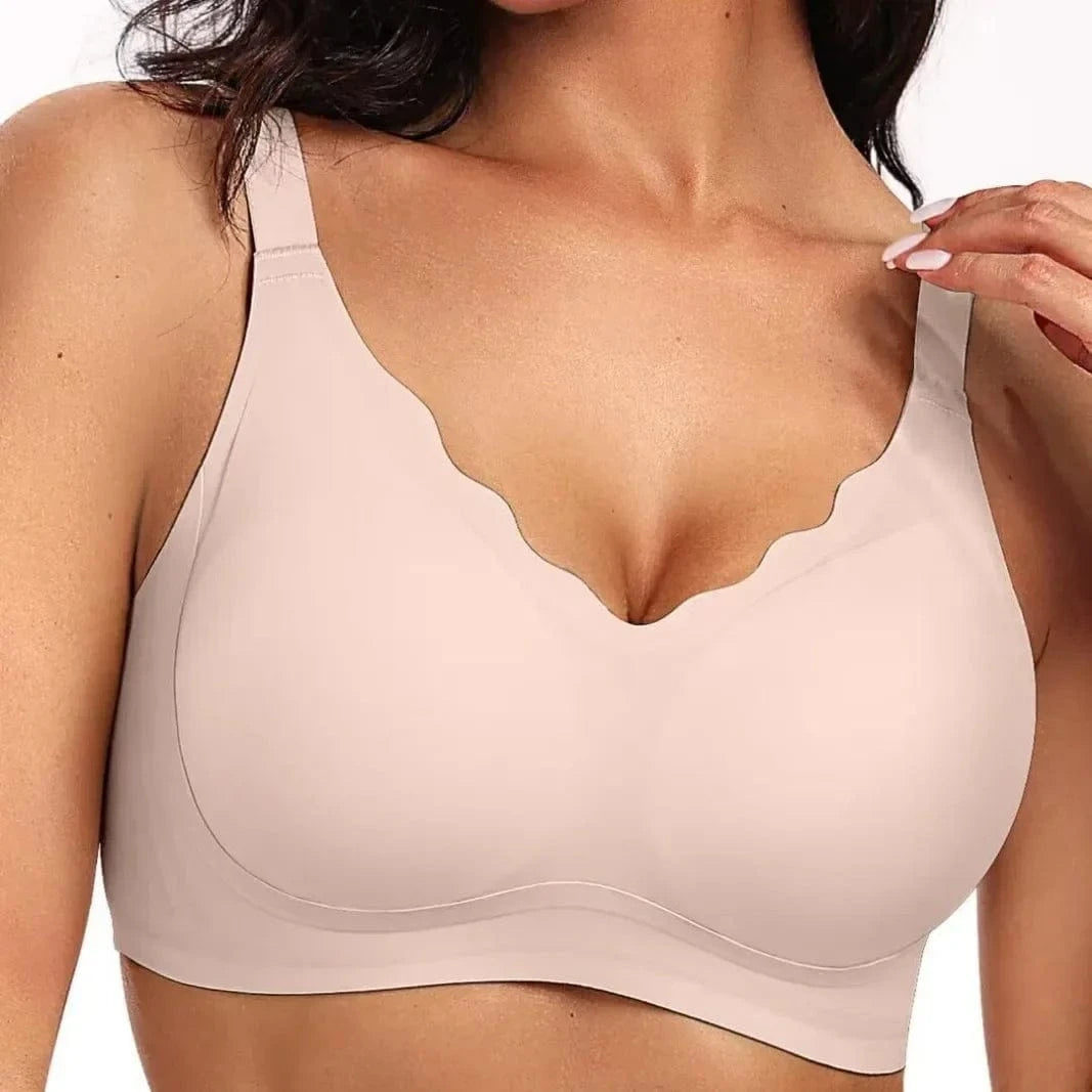 Primadon Damen Sport-BHs Hautfarbe / A Mira | nahtloses Bustier für Damen stützend