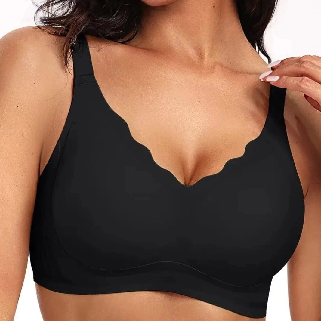 Primadon Damen Sport-BHs Schwarz / A Mira | nahtloses Bustier für Damen stützend