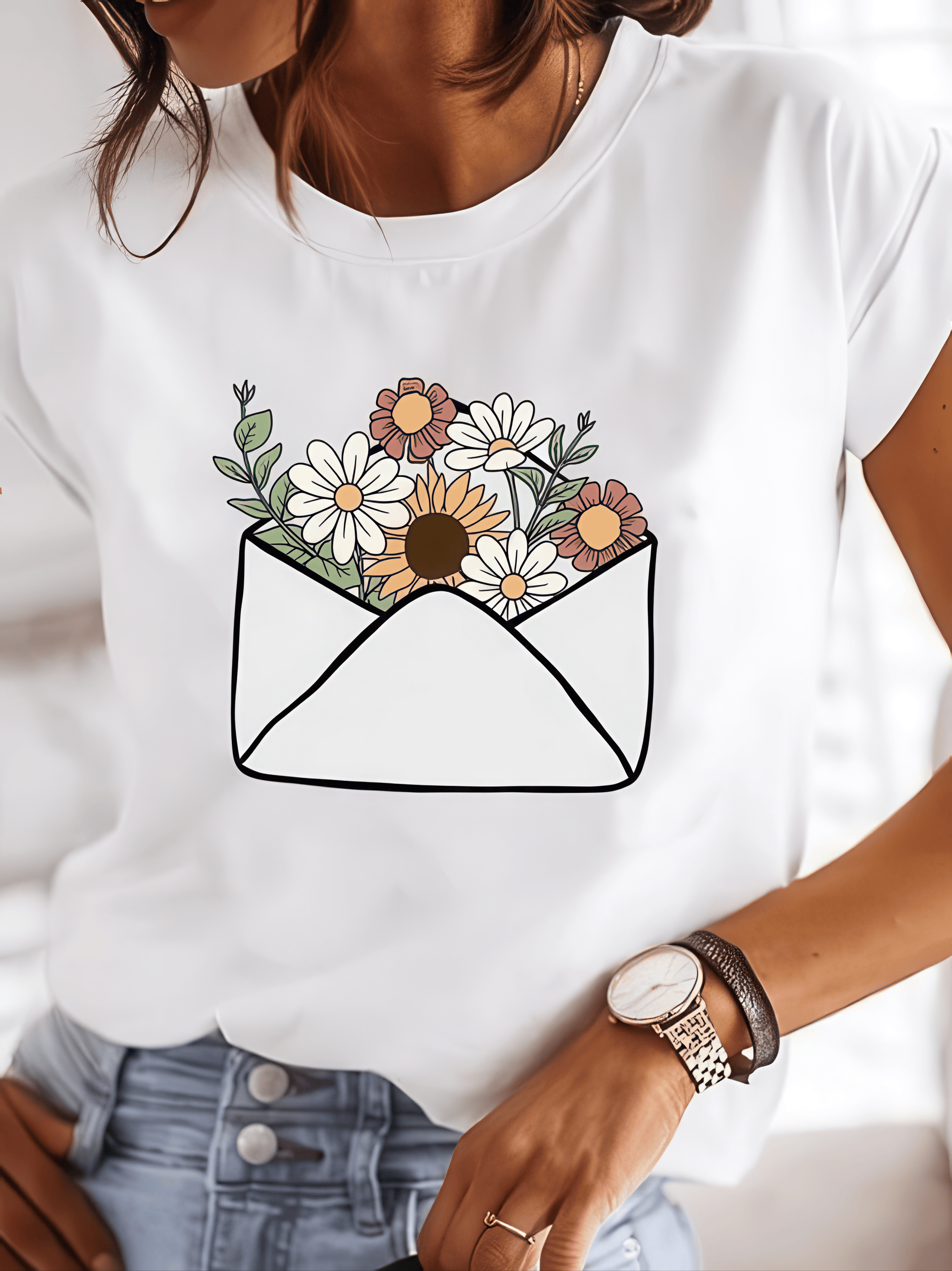 Primadon Damen T-Shirts Sophie | klassisches T-Shirt für Damen Baumwolle