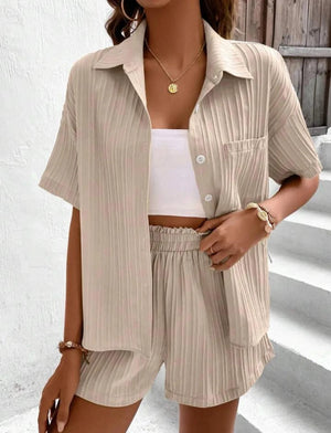 Primadon Damenanzüge & Blazer Khaki / L Clara luftiger Hosenanzug für Damen Sommer