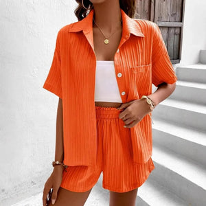 Primadon Damenanzüge & Blazer Orange / L Clara luftiger Hosenanzug für Damen Sommer