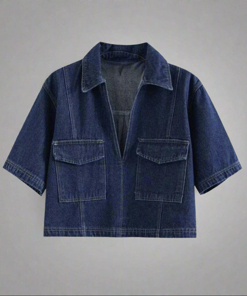 Primadon Damenbekleidung Dunkelblau / S Liv | figurbetonter Jeans-Zweiteiler für Damen sommer