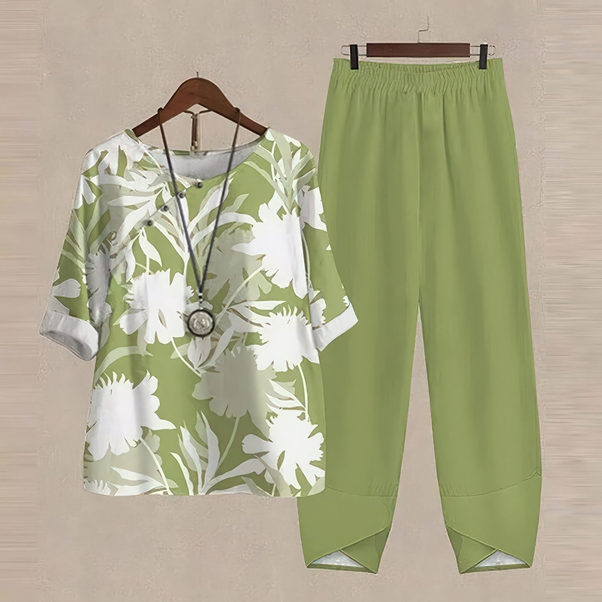 Primadon Damenbekleidung Grün / S Mira | luftiges Zweiteiler-Set für Damen Sommer