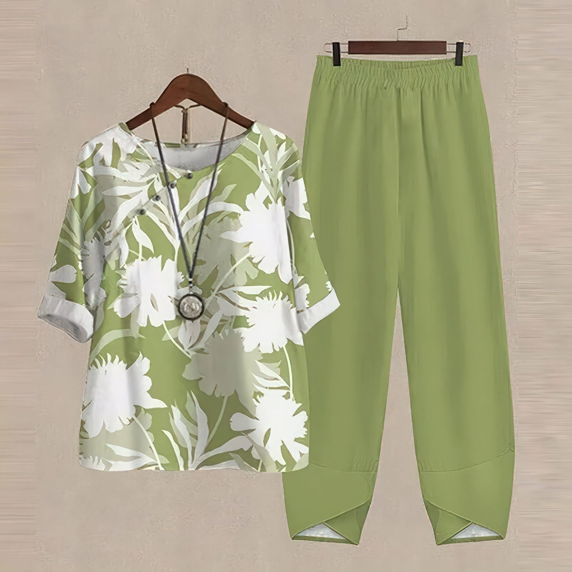 Primadon Damenbekleidung Grün / S Mira | luftiges Zweiteiler-Set für Damen Sommer