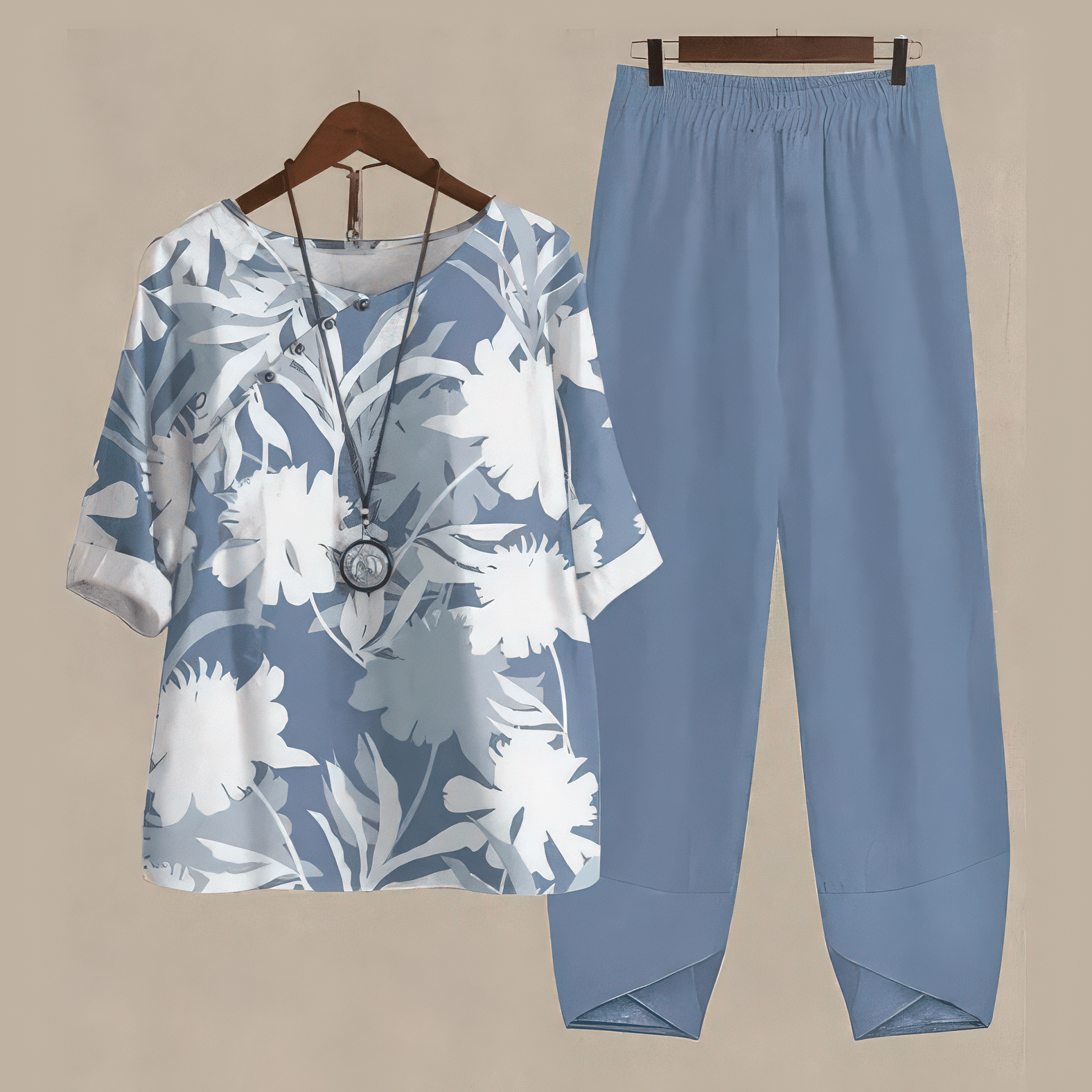 Primadon Damenbekleidung Hellblau / S Mira | luftiges Zweiteiler-Set für Damen Sommer