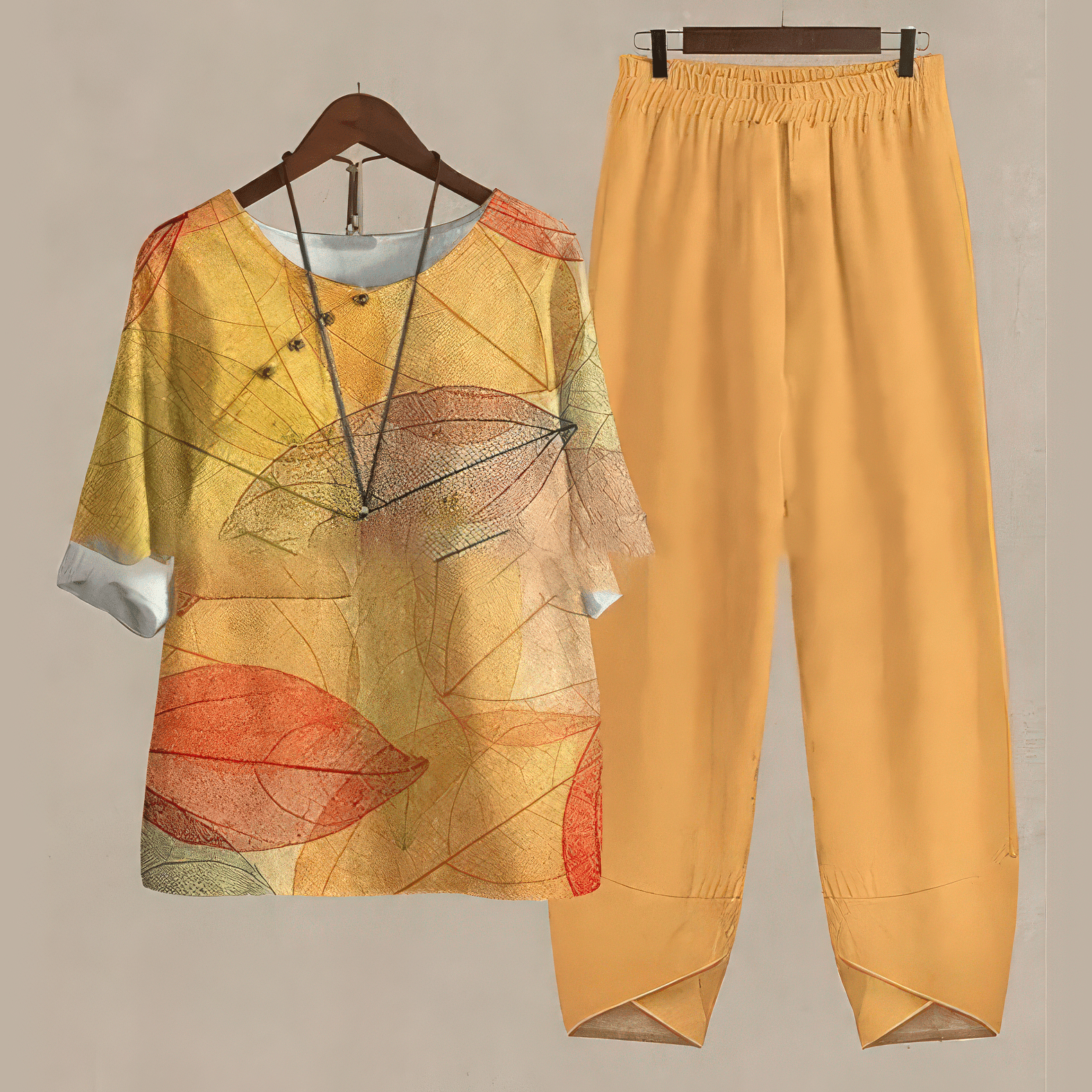 Primadon Damenbekleidung Orange / S Mira | luftiges Zweiteiler-Set für Damen Sommer