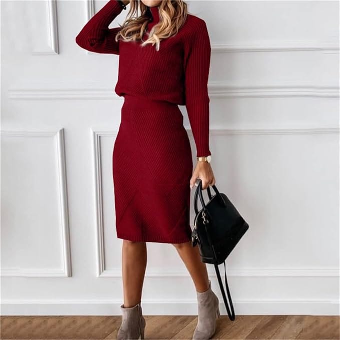 Primadon Damenbekleidung Rot / S Elegantes Twinset Damen aus hochwertiger Polyestermischung vielseitig und bequem