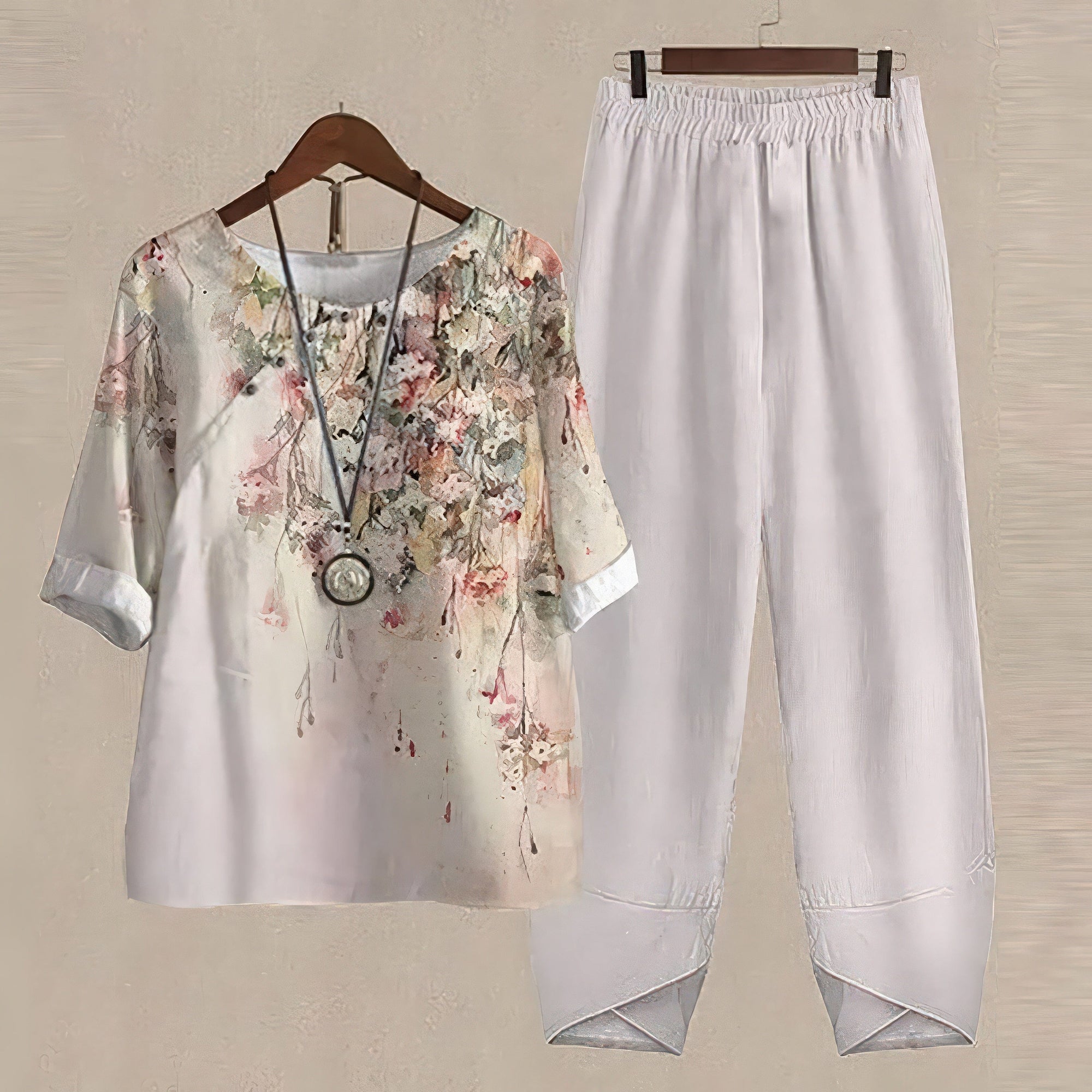 Primadon Damenbekleidung Weiß / S Mira | luftiges Zweiteiler-Set für Damen Sommer