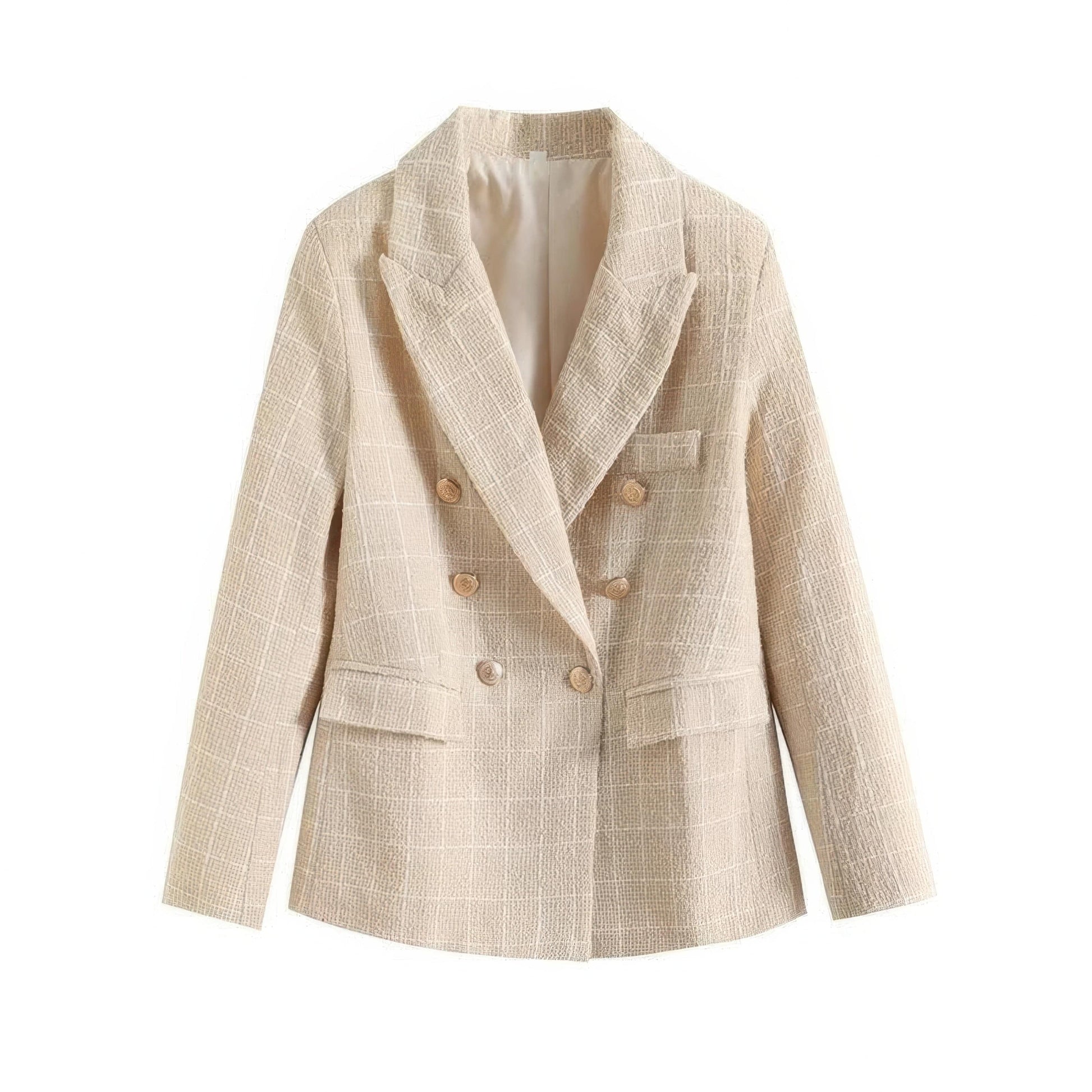 Primadon Damenblazer Beige / XS Léane eleganter Tweedblazer für Damen tailliert