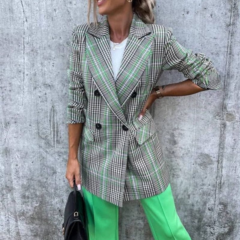 Primadon Damenblazer Clara Damen Blazer | Eleganter Langer Schnitt