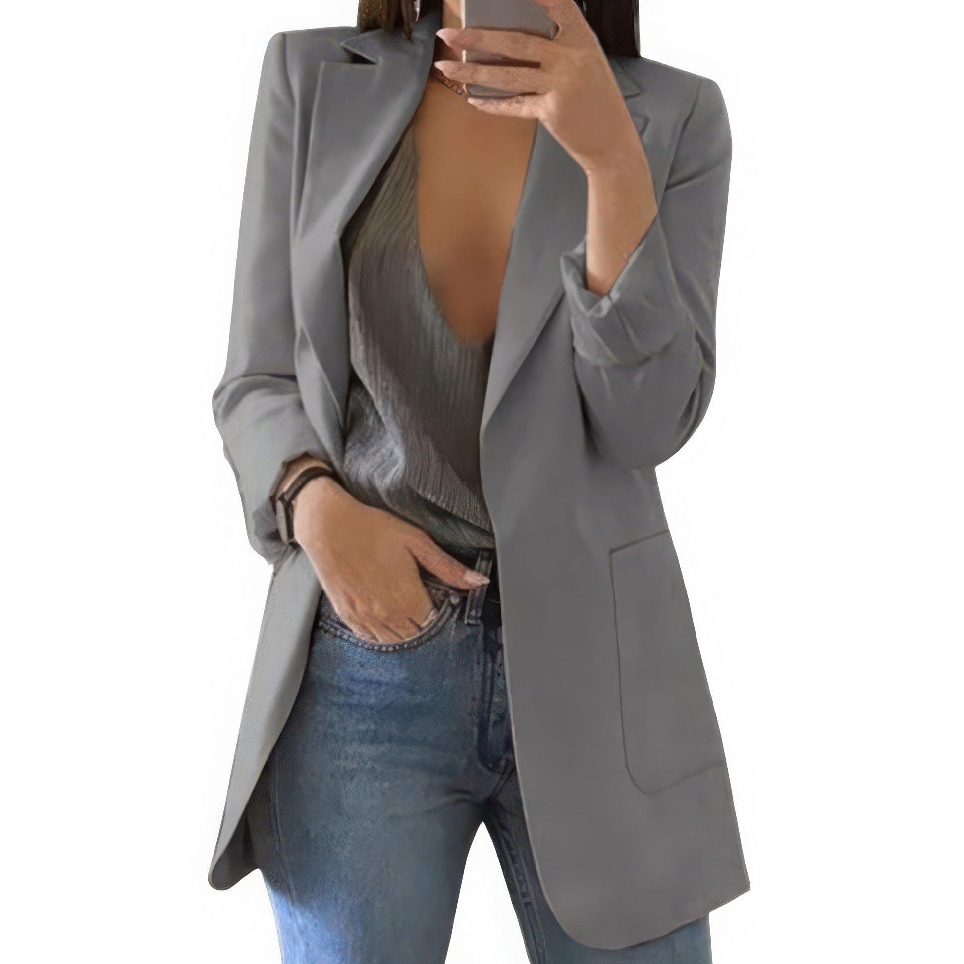 Primadon Damenblazer Grau / S Chloé | strukturierter Blazer für Damen büro