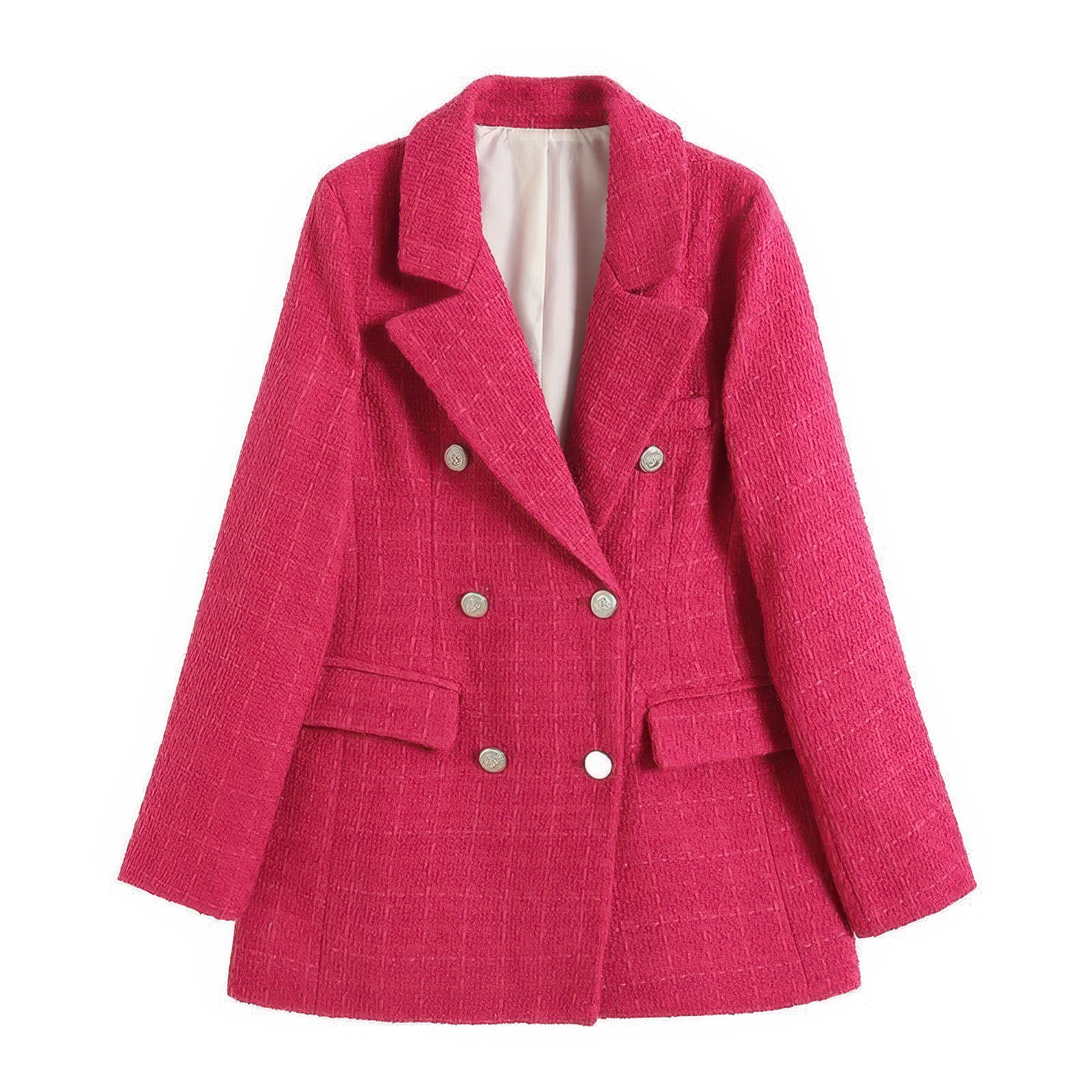 Primadon Damenblazer Rosa / XS Léane eleganter Tweedblazer für Damen tailliert