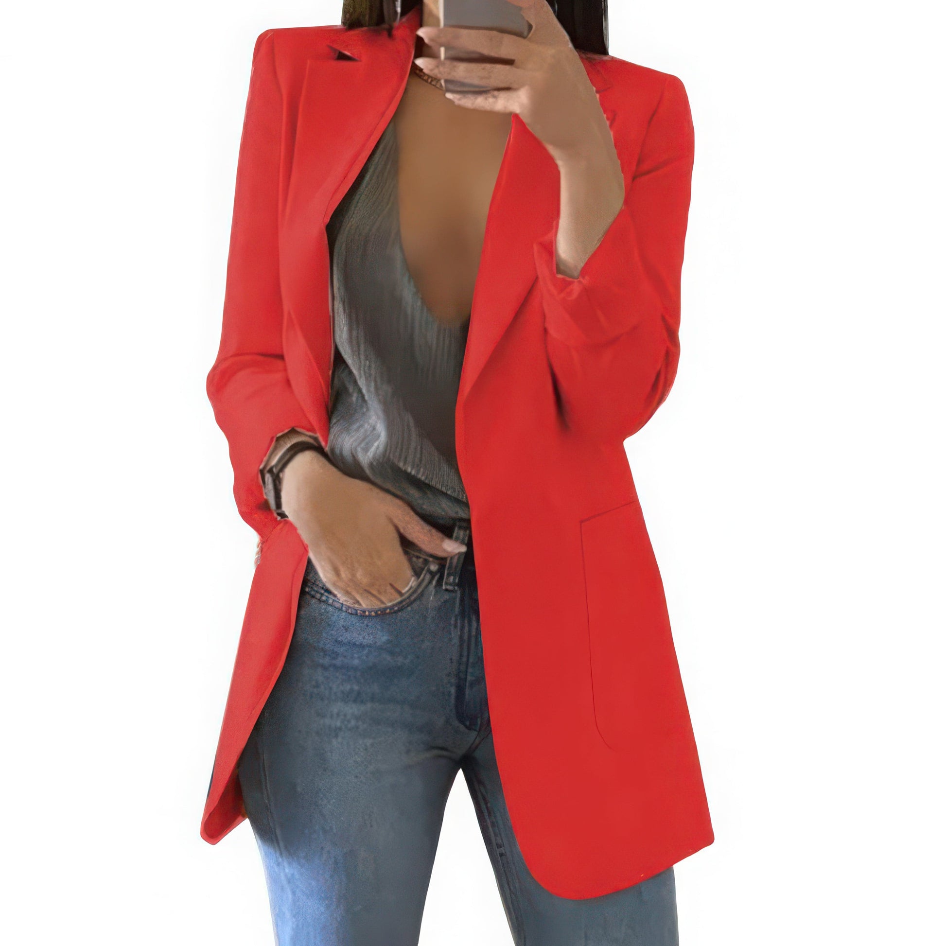 Primadon Damenblazer Rot / S Chloé | strukturierter Blazer für Damen büro