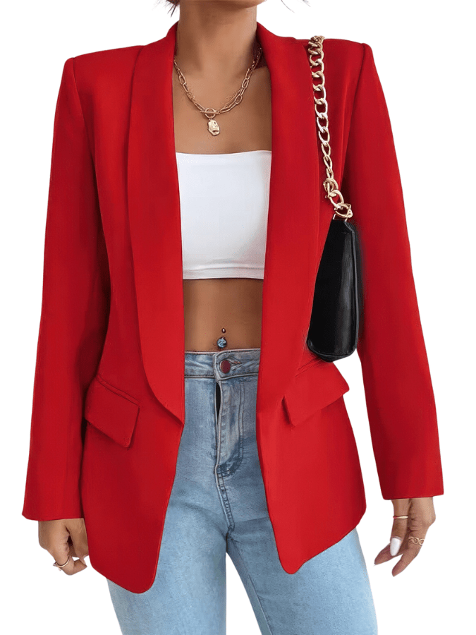 Primadon Damenblazer Rot / XS Ronja taillierter Blazer für Damen klassisch