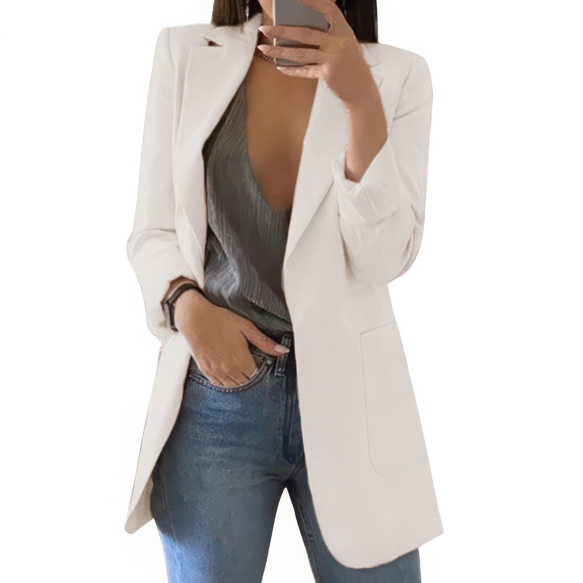 Primadon Damenblazer Weiß / S Chloé | strukturierter Blazer für Damen büro