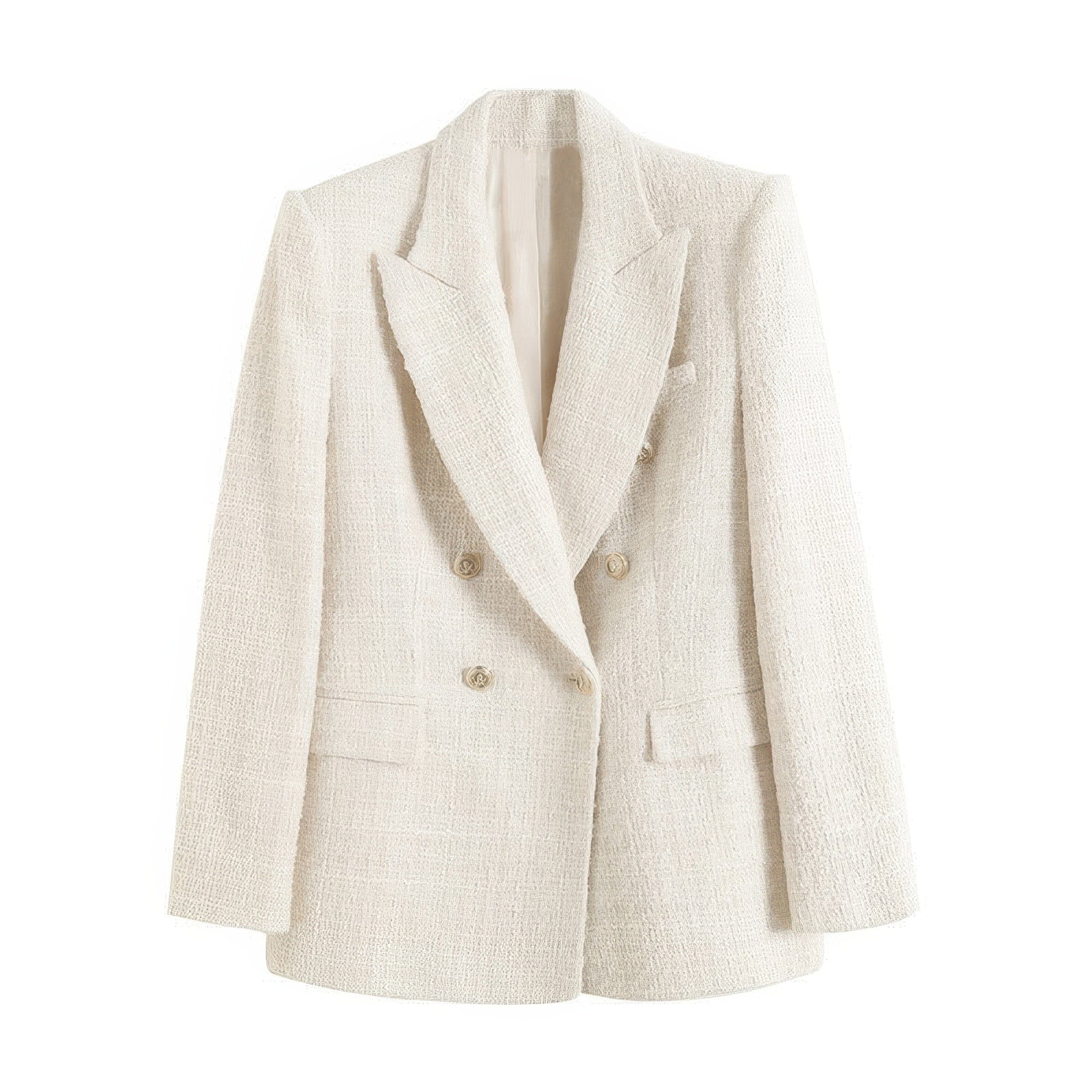 Primadon Damenblazer Weiß / XS Léane eleganter Tweedblazer für Damen tailliert