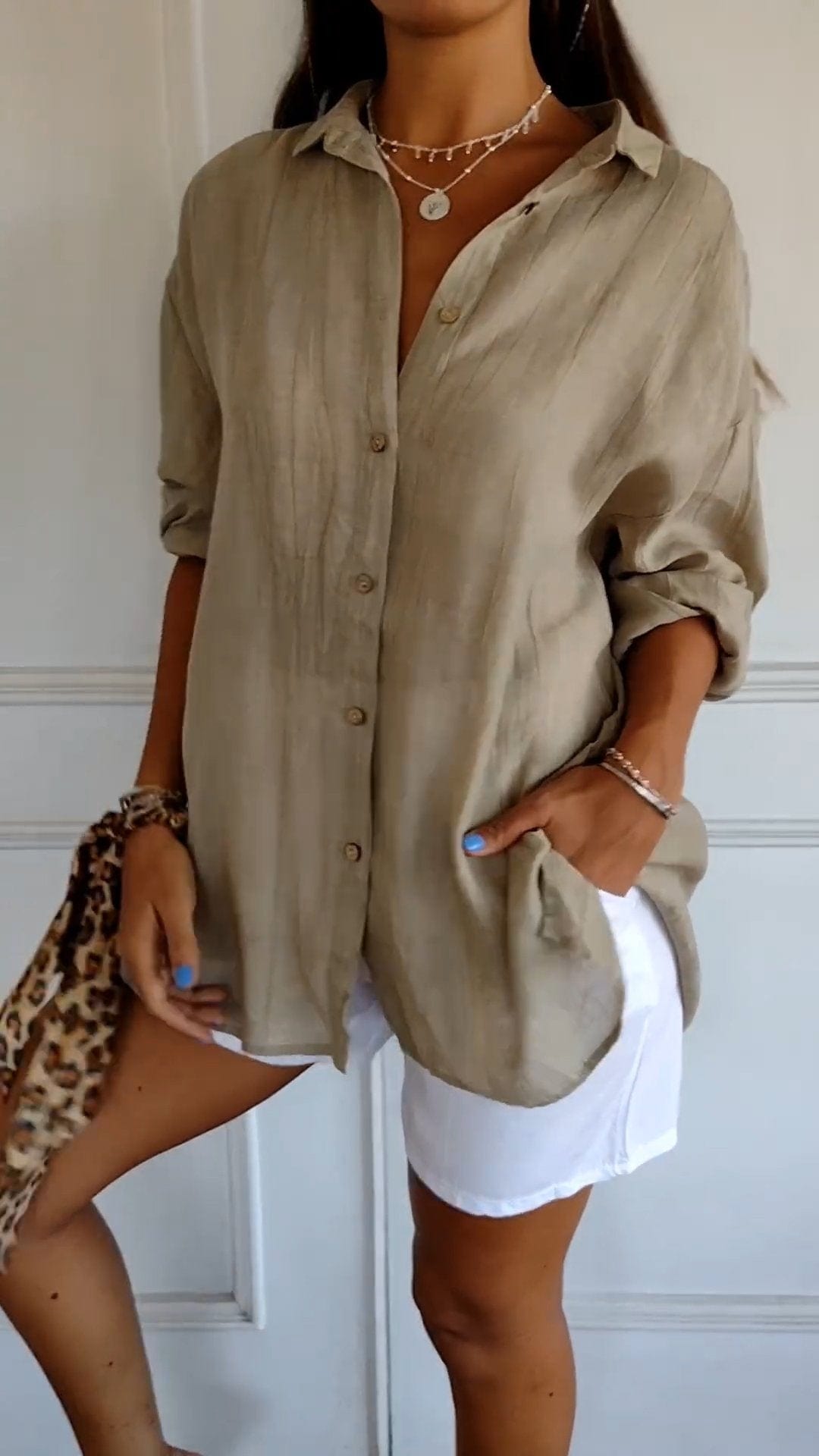 Primadon Damenhemden Aprikose / S Sola | elegantes Button-Down-Hemd für Damen sommer
