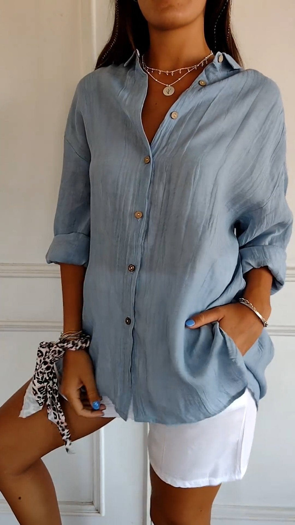 Primadon Damenhemden Sola | elegantes Button-Down-Hemd für Damen sommer