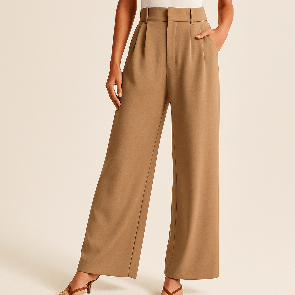 Primadon Damenhosen Braun / XS Malia | elegante Weithose für Damen Sommer