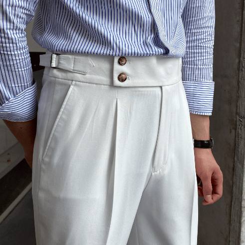 Primadon Damenhosen Gabriel | Elegante Faltenhose für Herren atmidativ
