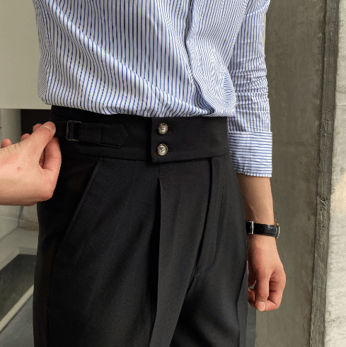 Primadon Damenhosen Gabriel | Elegante Faltenhose für Herren atmidativ