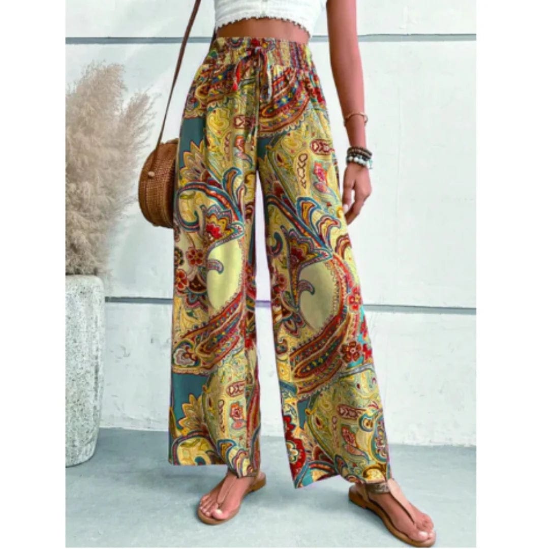 Primadon Damenhosen Gelb / S Bella | luftige Boho-Hose für Damen sommer