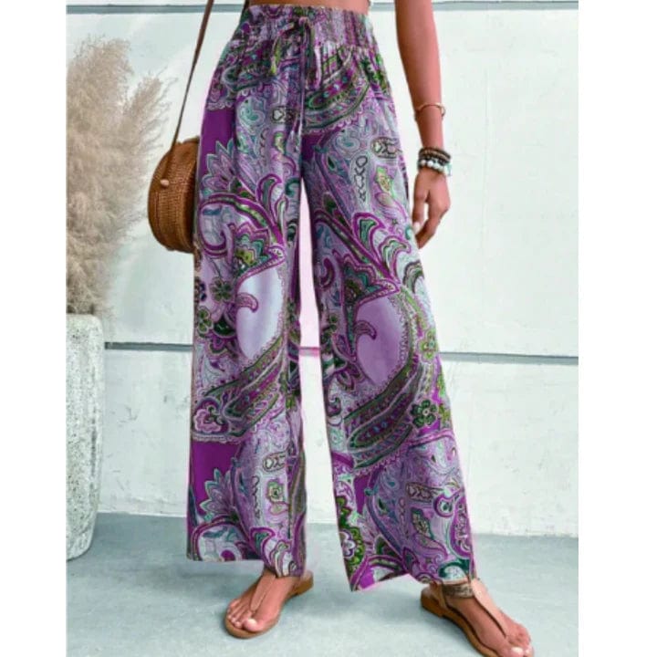 Primadon Damenhosen Lila / S Bella | luftige Boho-Hose für Damen sommer
