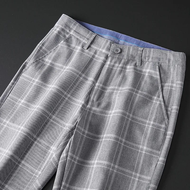Primadon Damenhosen Simon | Elegante Karohose für Herren Slim Fit