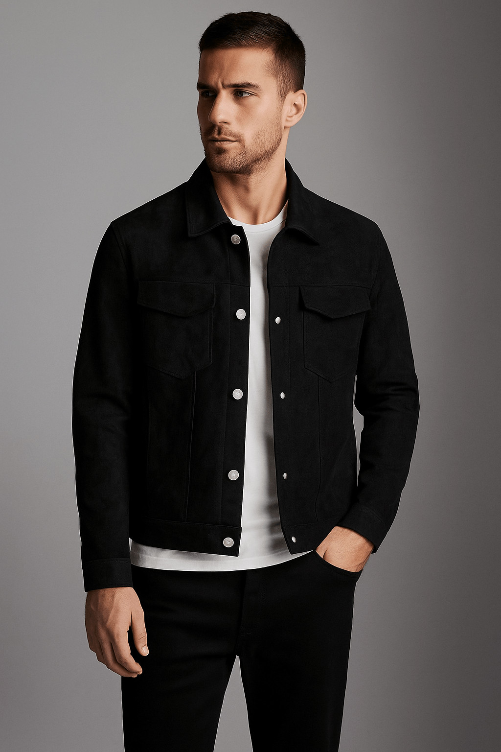 Primadon Damenjacken Lennart Wildlederjacke für Herren regular fit