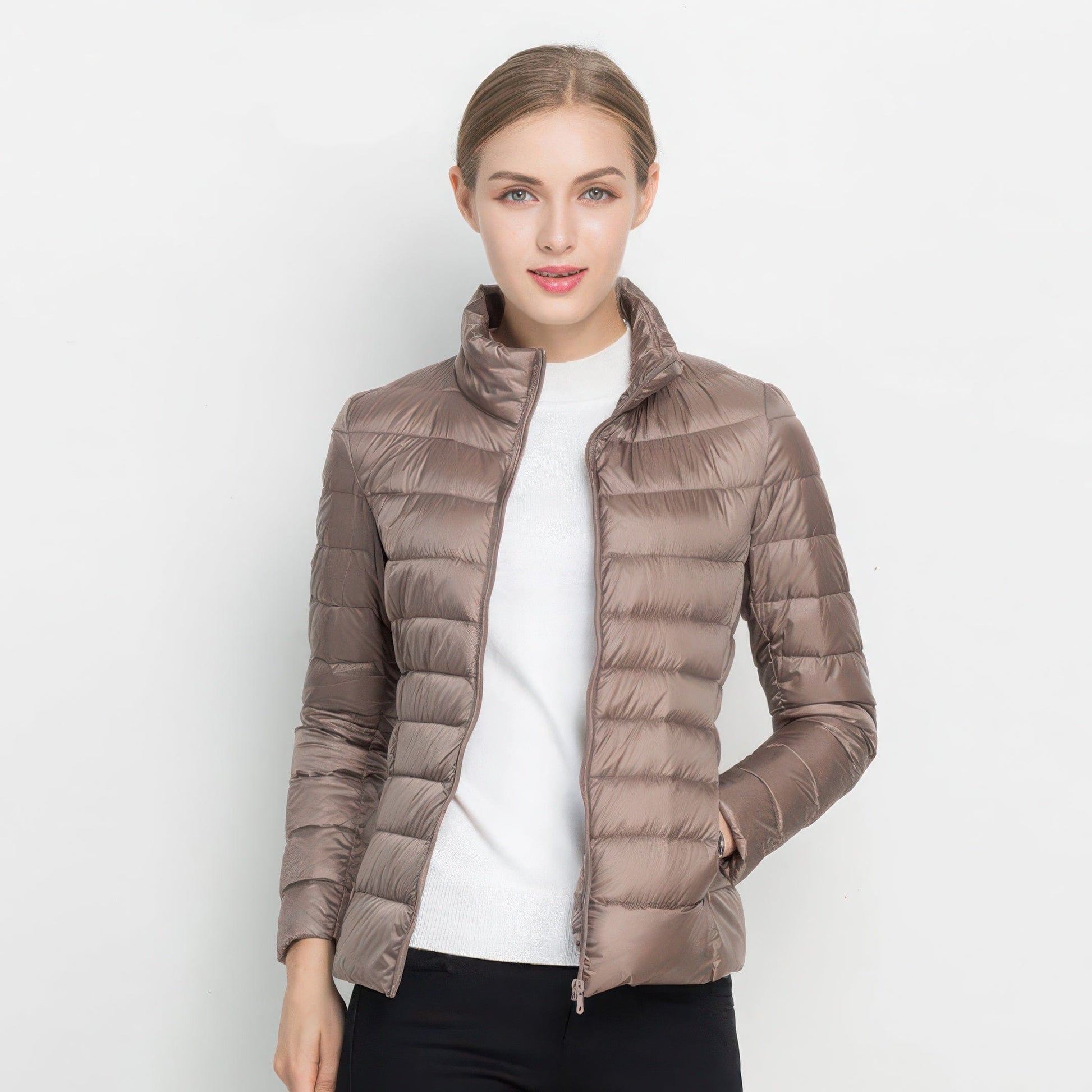 Primadon Damenjacken & -mäntel Beige / M Elani | warme Steppjacke für Damen winter