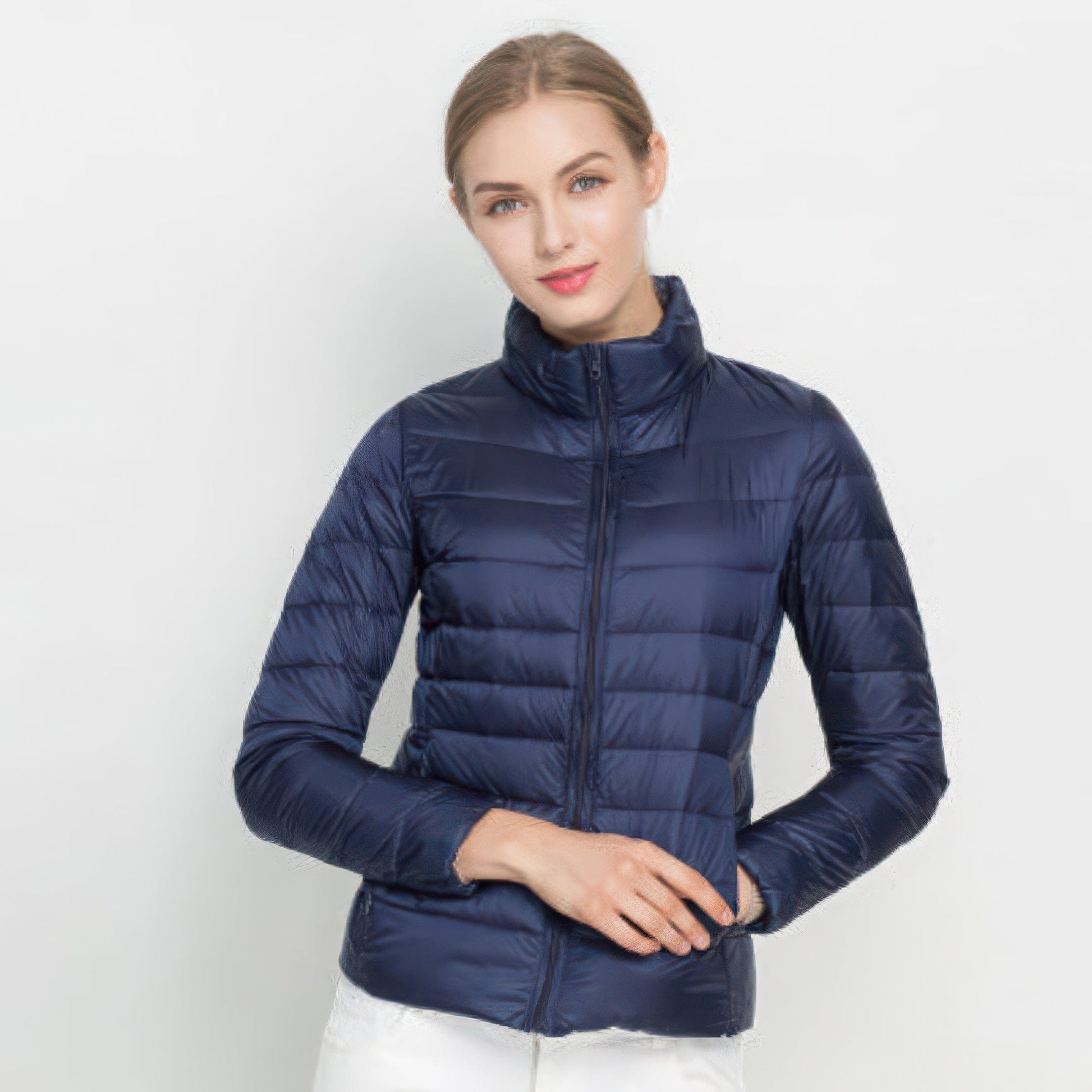 Primadon Damenjacken & -mäntel Marine Blau / M Elani | warme Steppjacke für Damen winter