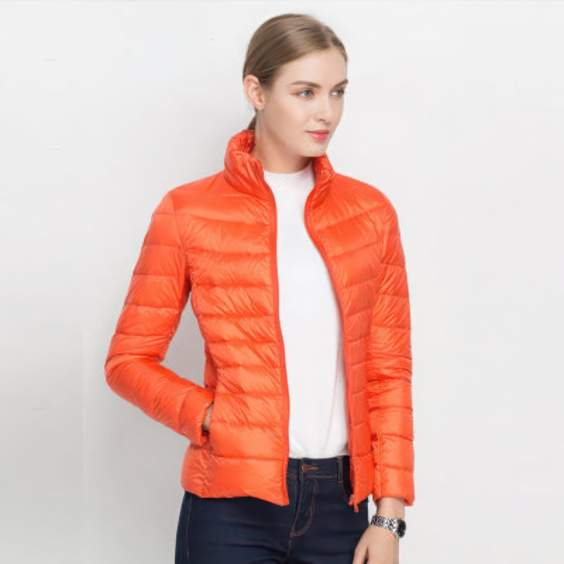 Primadon Damenjacken & -mäntel Orange / M Elani | warme Steppjacke für Damen winter