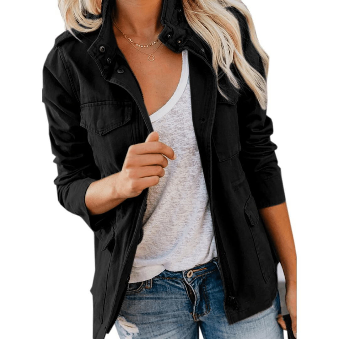 Primadon Damenjacken Schwarz / S Elodie | leichte Übergangsjacke für Damen Slim Fit