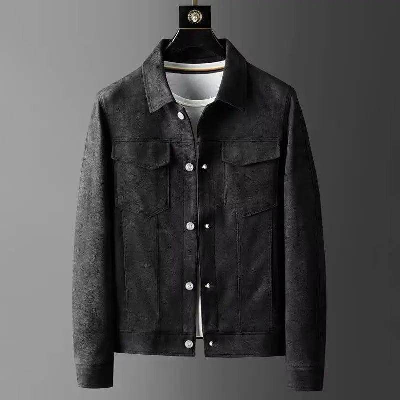 Primadon Damenjacken Schwarz / S Lennart Wildlederjacke für Herren regular fit