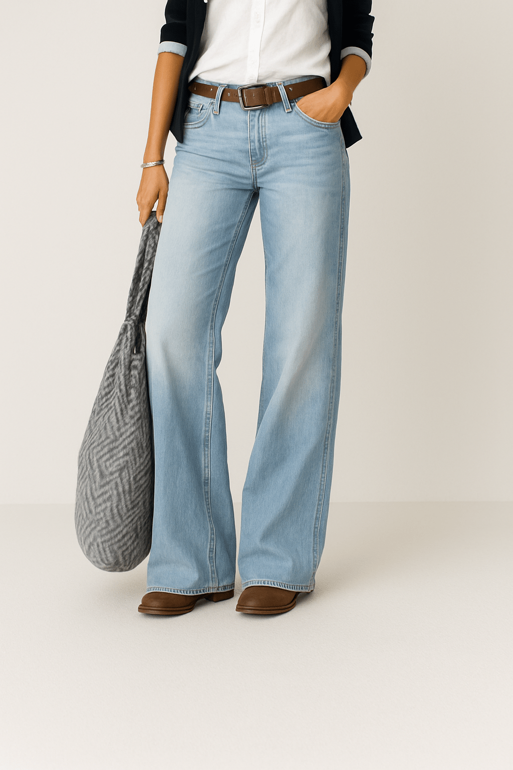 Primadon Damenjeans Hellblau / S Majken | Lässige Denim-Jeans für Damen weit