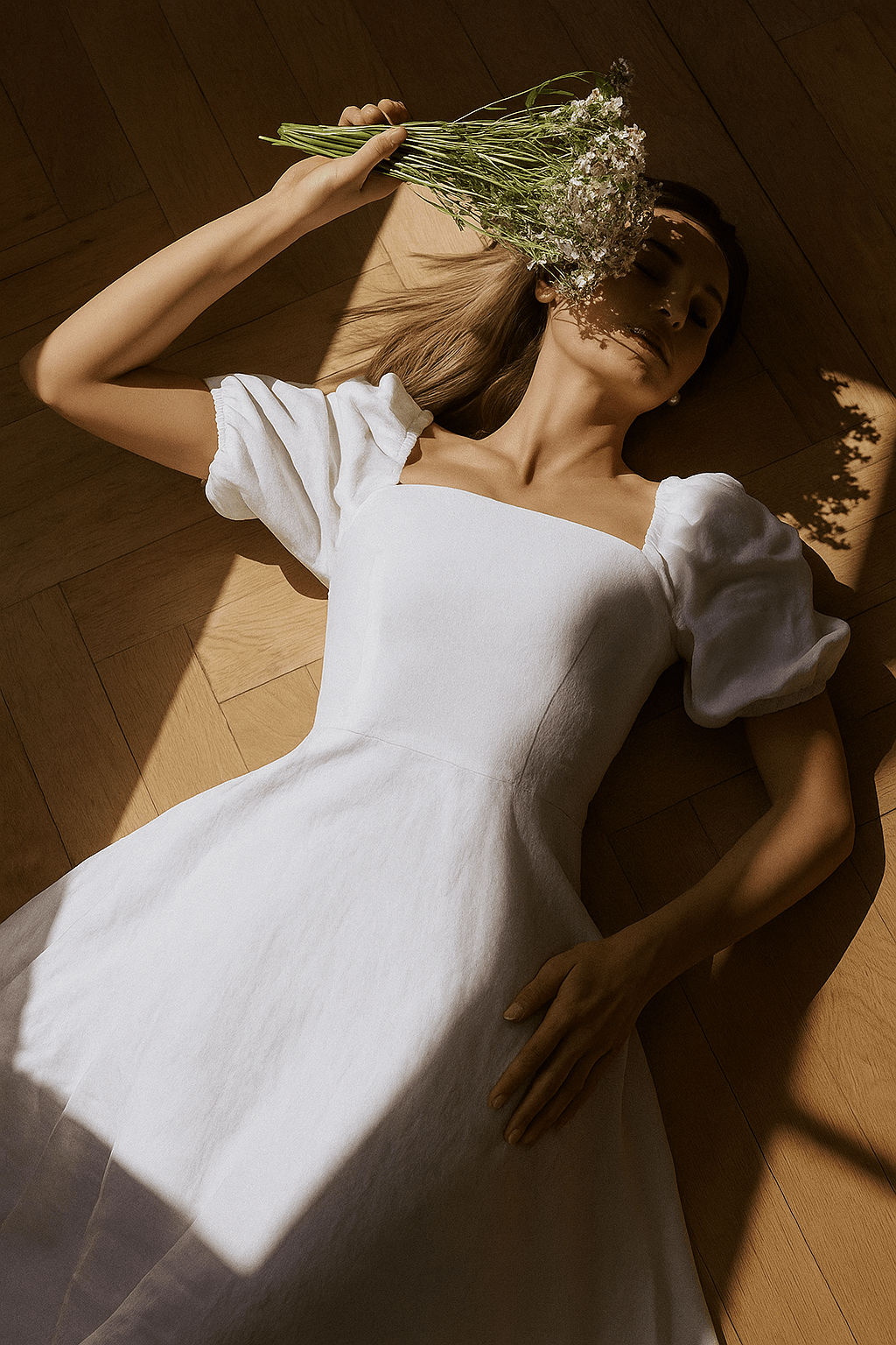 Primadon Damenkleider Céline luftiges Midi-Kleid für Damen Baumwolle
