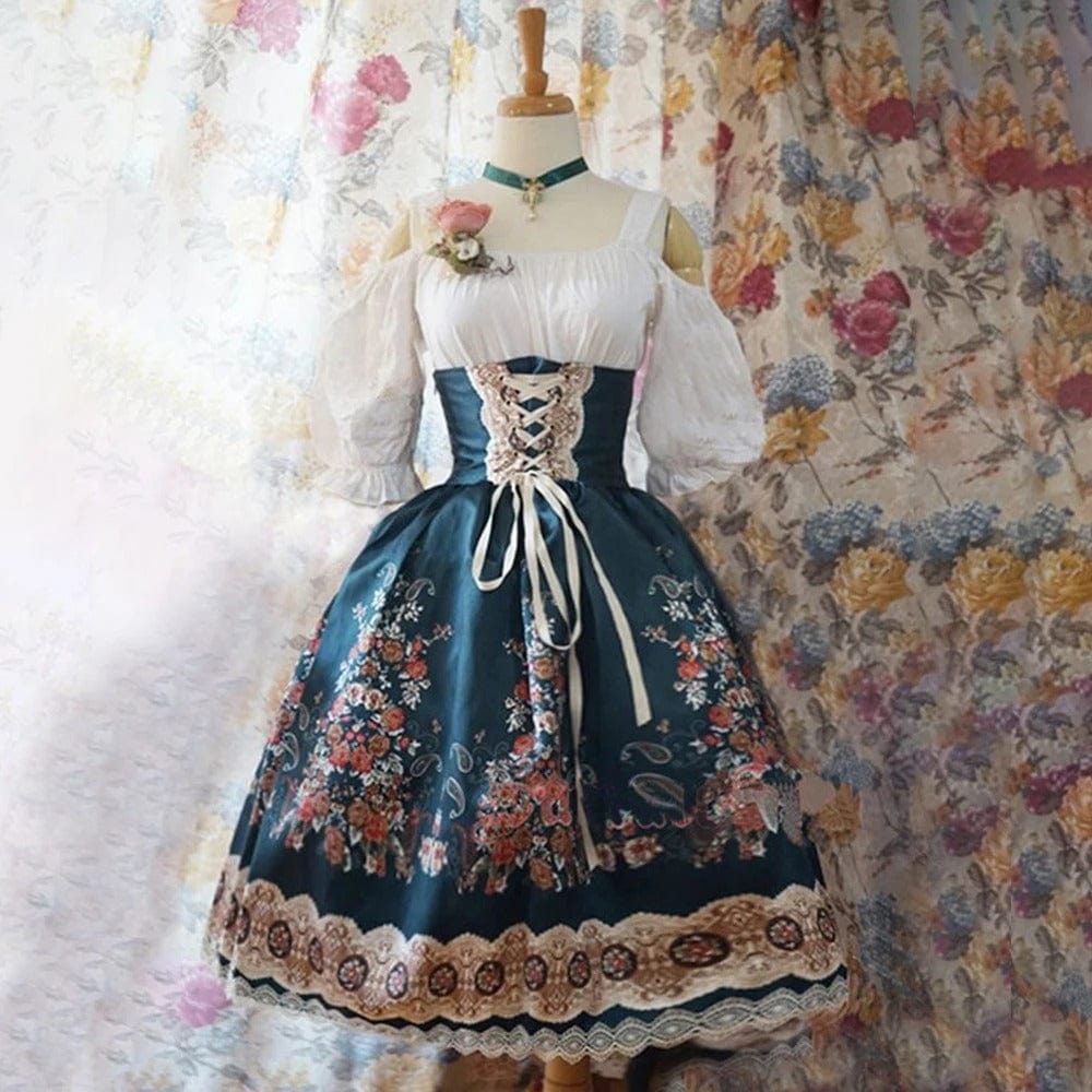 Primadon Damenkleider Clara | Elegantes Dirndl Kleid für Damen Oktoberfest