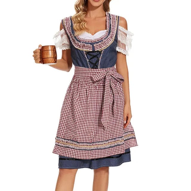 Primadon Damenkleider Greta | Elegantes Dirndl Kleid für Damen Oktoberfest