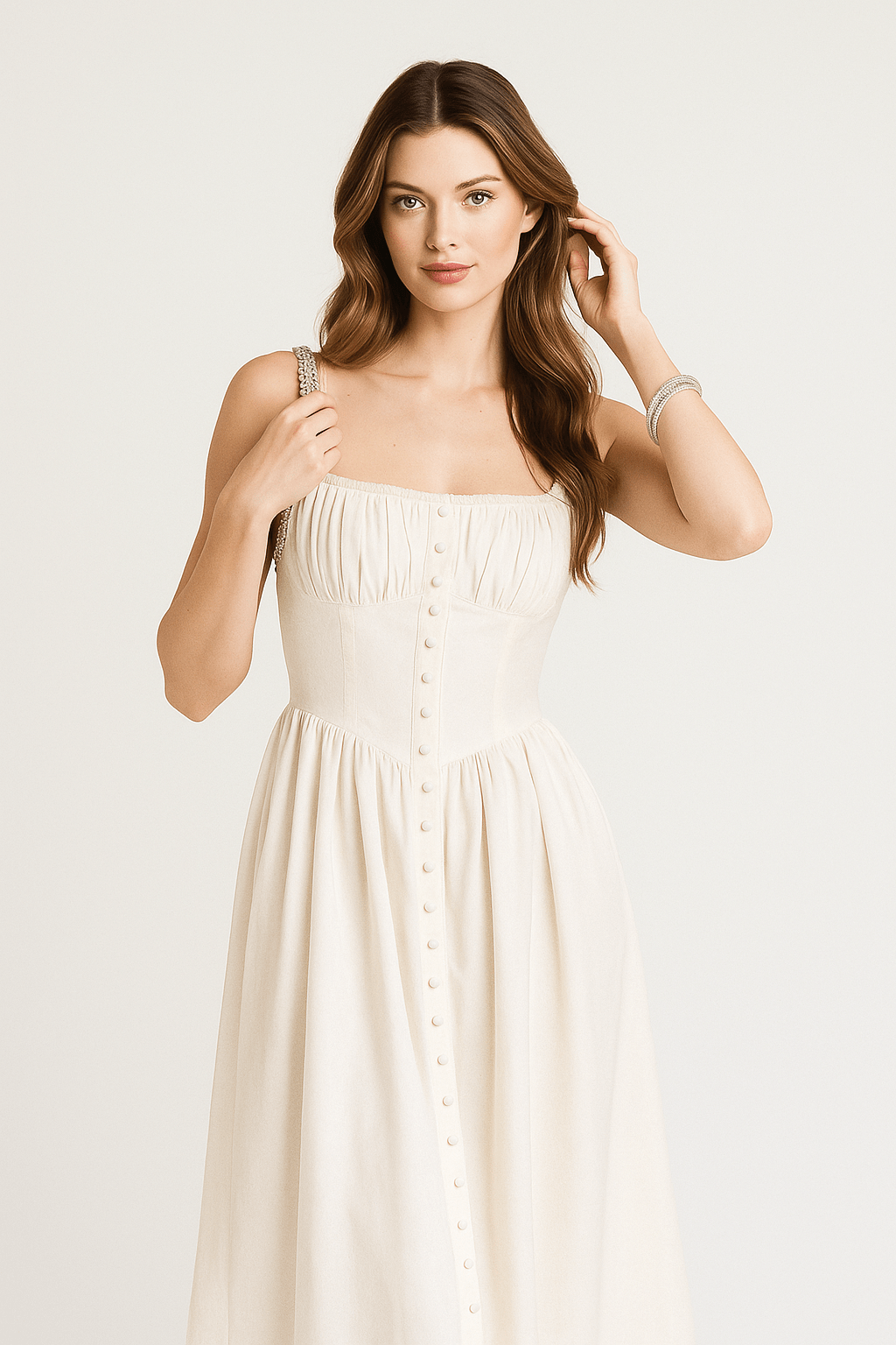Primadon Damenkleider Maelle elegantes Maxikleid für Damen Sommer