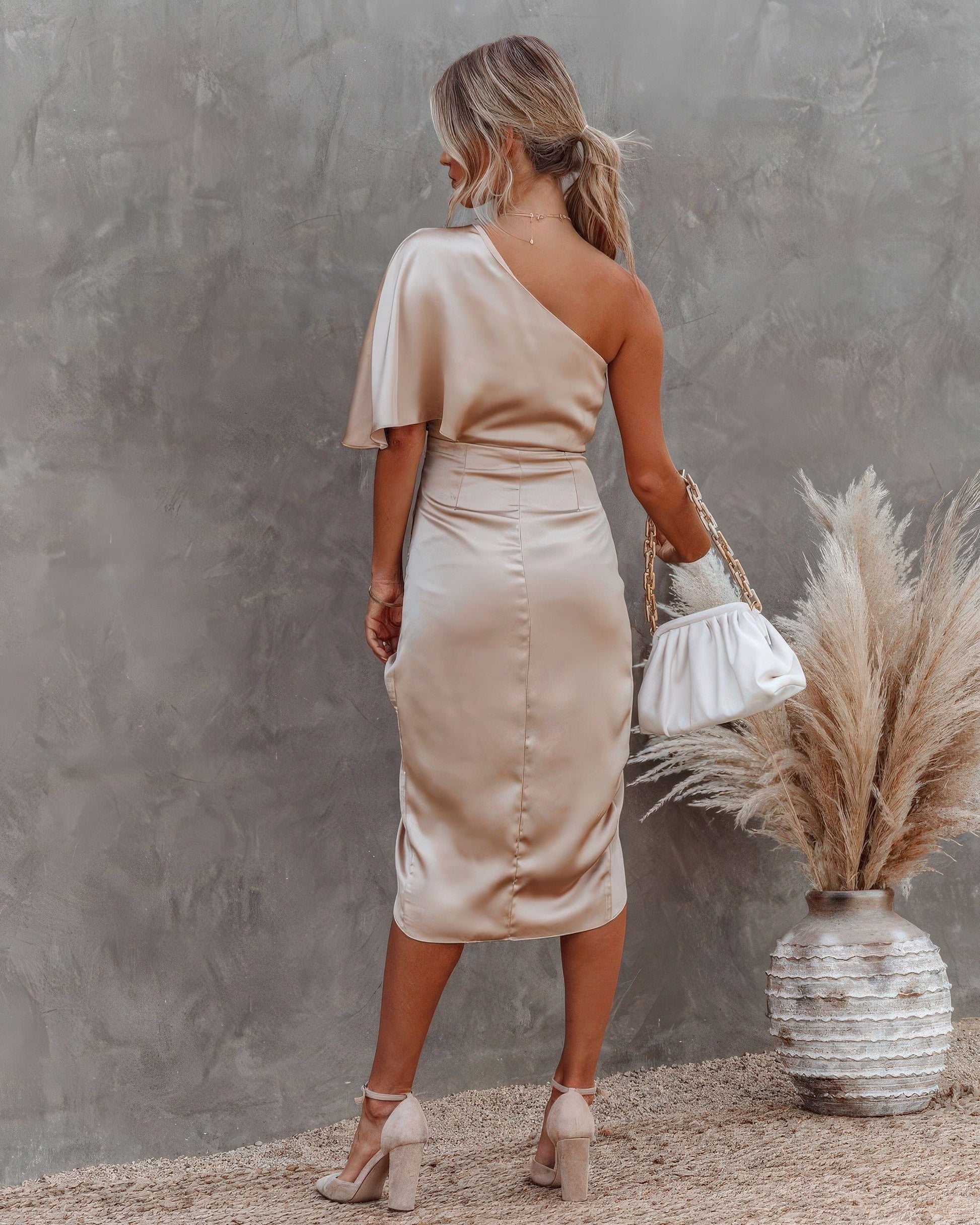 Primadon Damenkleider Noémie | figurbetontes Satinkleid für Damen elegant