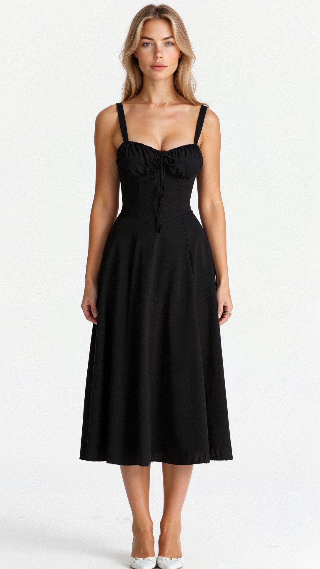 Primadon Damenkleider Schwarz / S Kiana | Elegantes Korsettkleid für Damen Midi