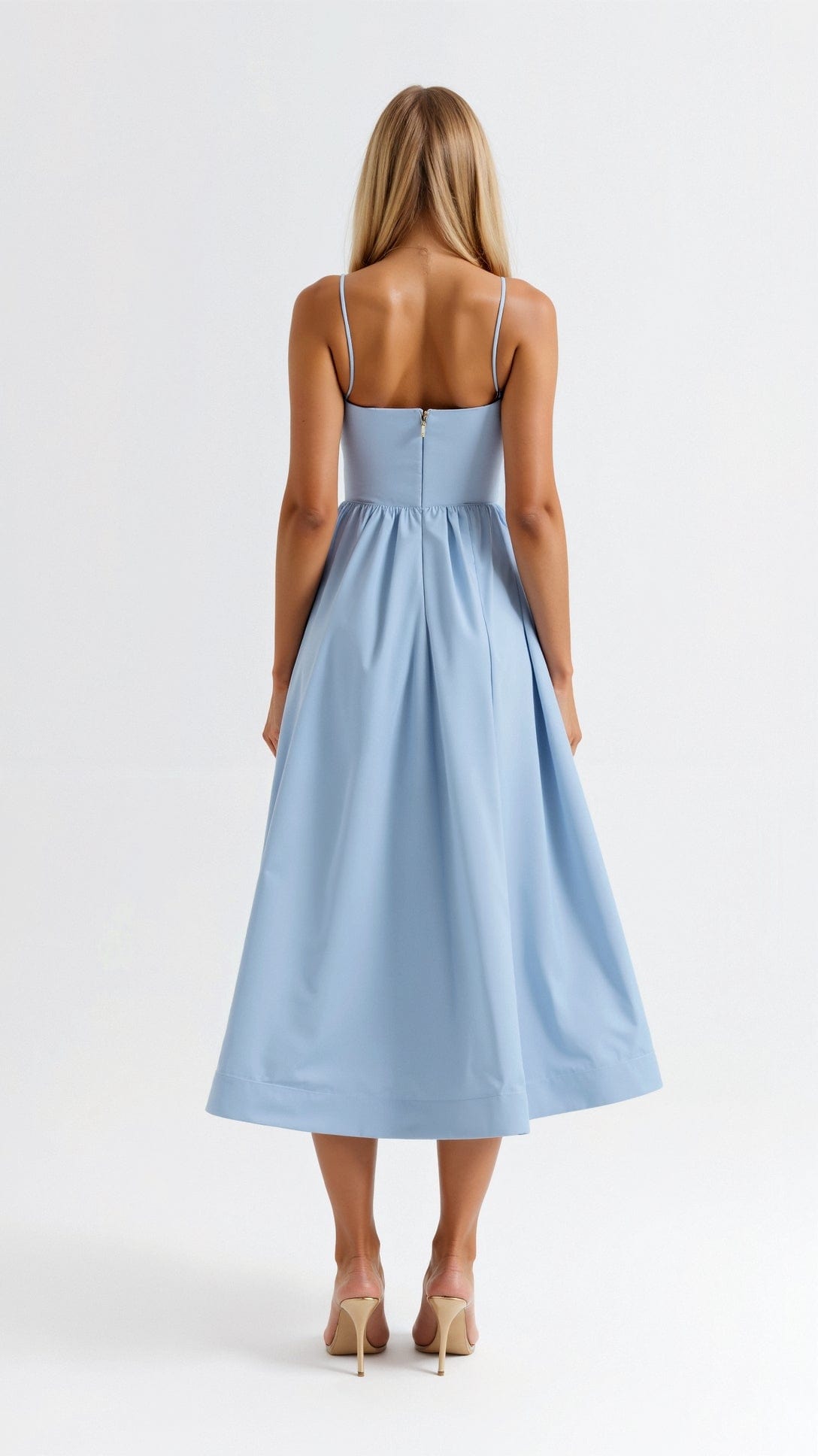 Primadon Damenkleider Tamara | Elegantes Midikleid für Damen leicht atmungsaktiv