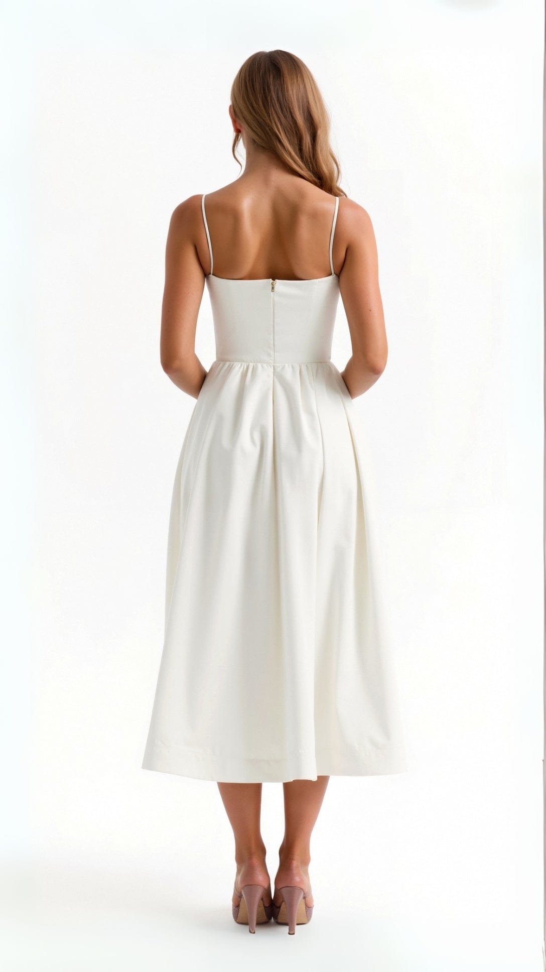 Primadon Damenkleider Tamara | Elegantes Midikleid für Damen leicht atmungsaktiv