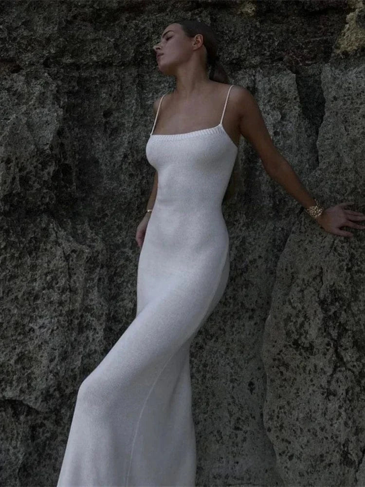Primadon Damenkleider Vivienne elegantes Maxikleid für Damen gestrickt