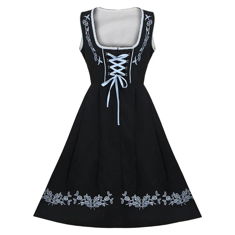 Primadon Damenkostüme Greta | Elegantes Dirndl für Damen schwarz Oktoberfest 2025