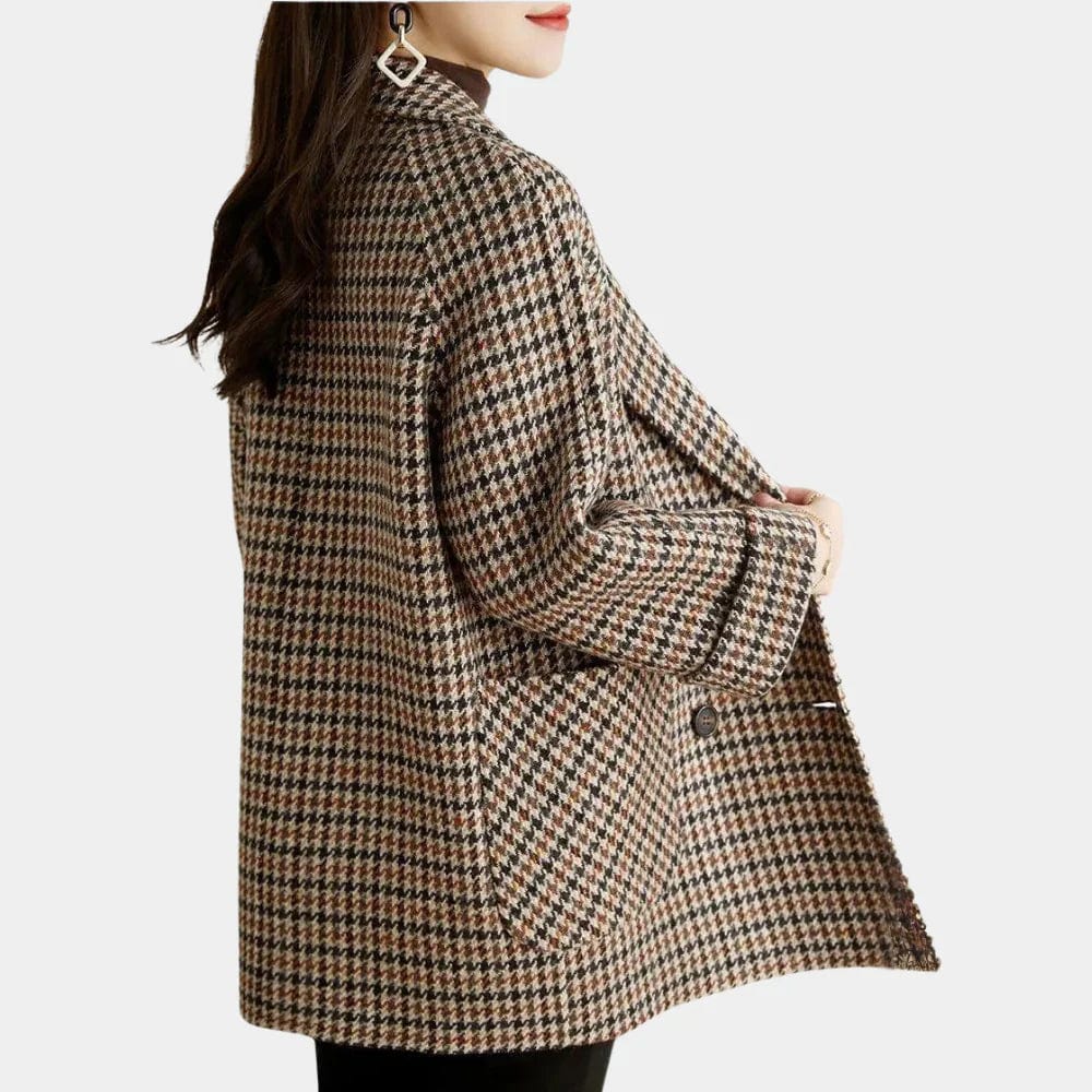 Primadon Damenmäntel & -jacken Eleganter Damenmantel für Herbst Winter aus Wollmix tailliert zweireihig