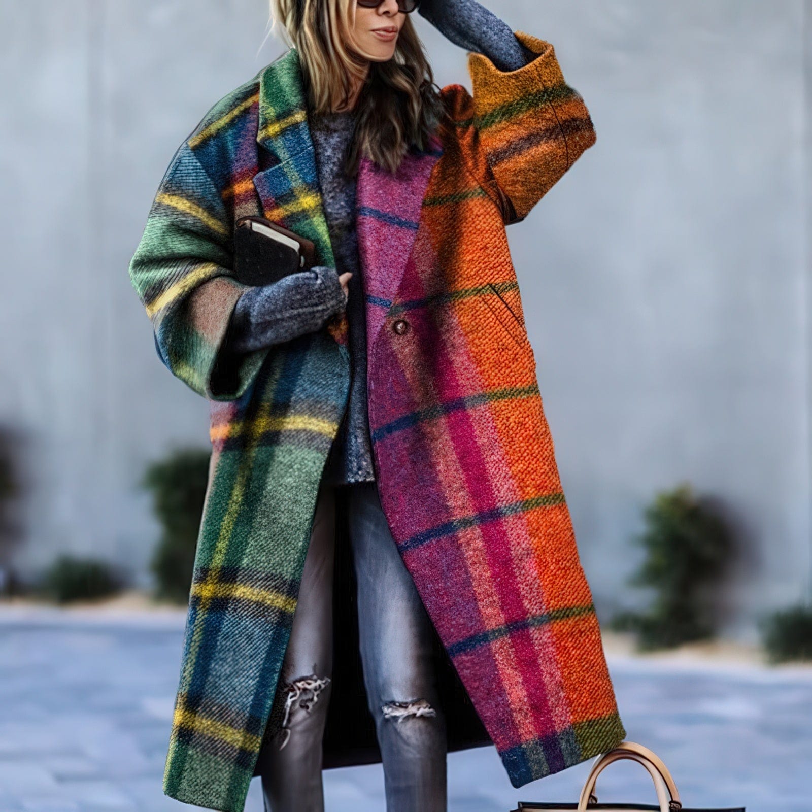 Primadon Damenmäntel & -jacken Orange / S Yvette | eleganter Langmantel für Damen Herbst