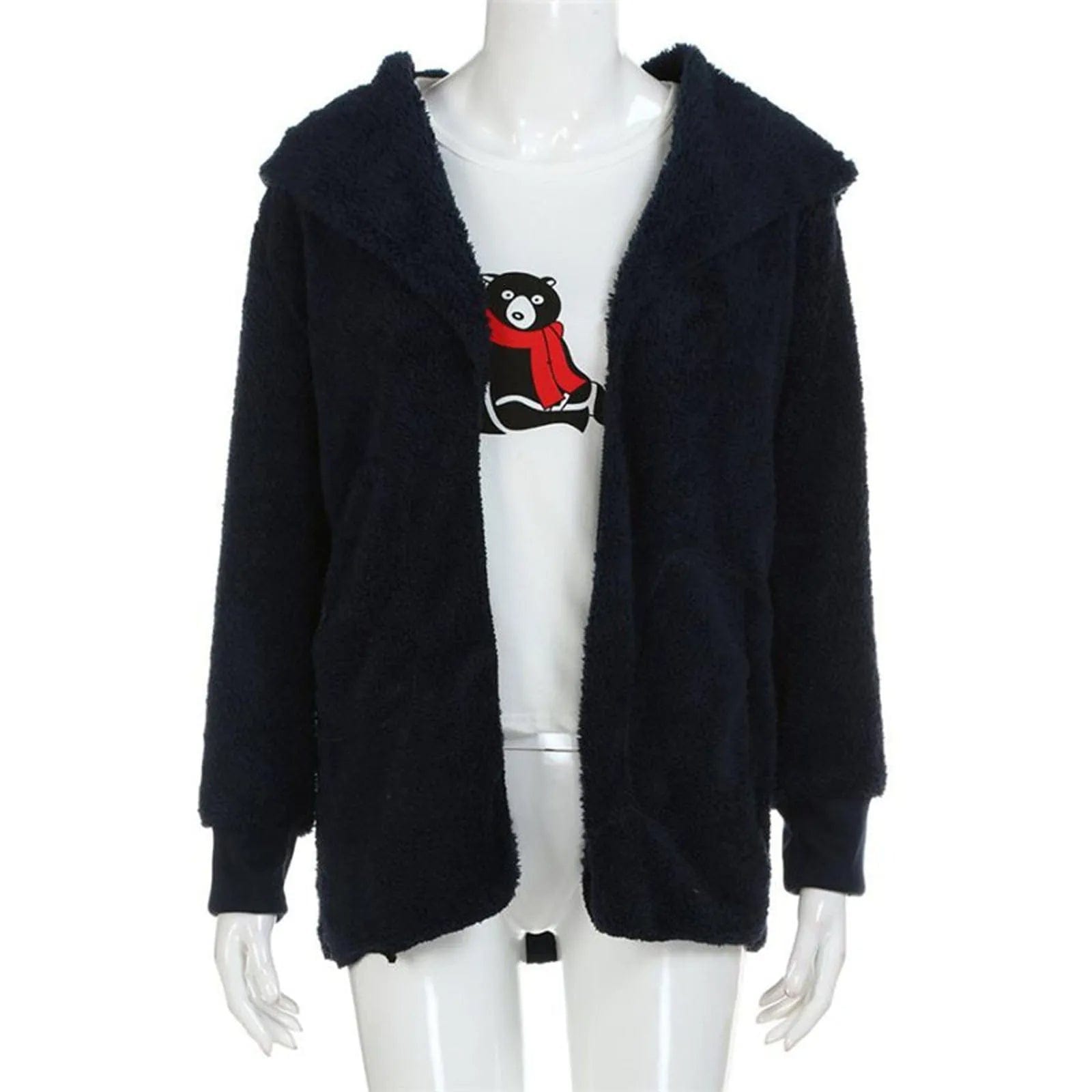 Primadon Damenmäntel & -jacken Sam Plüsch Samt Damen Mantel | Luxuriös, Warm, Übergröße Winter Mantel