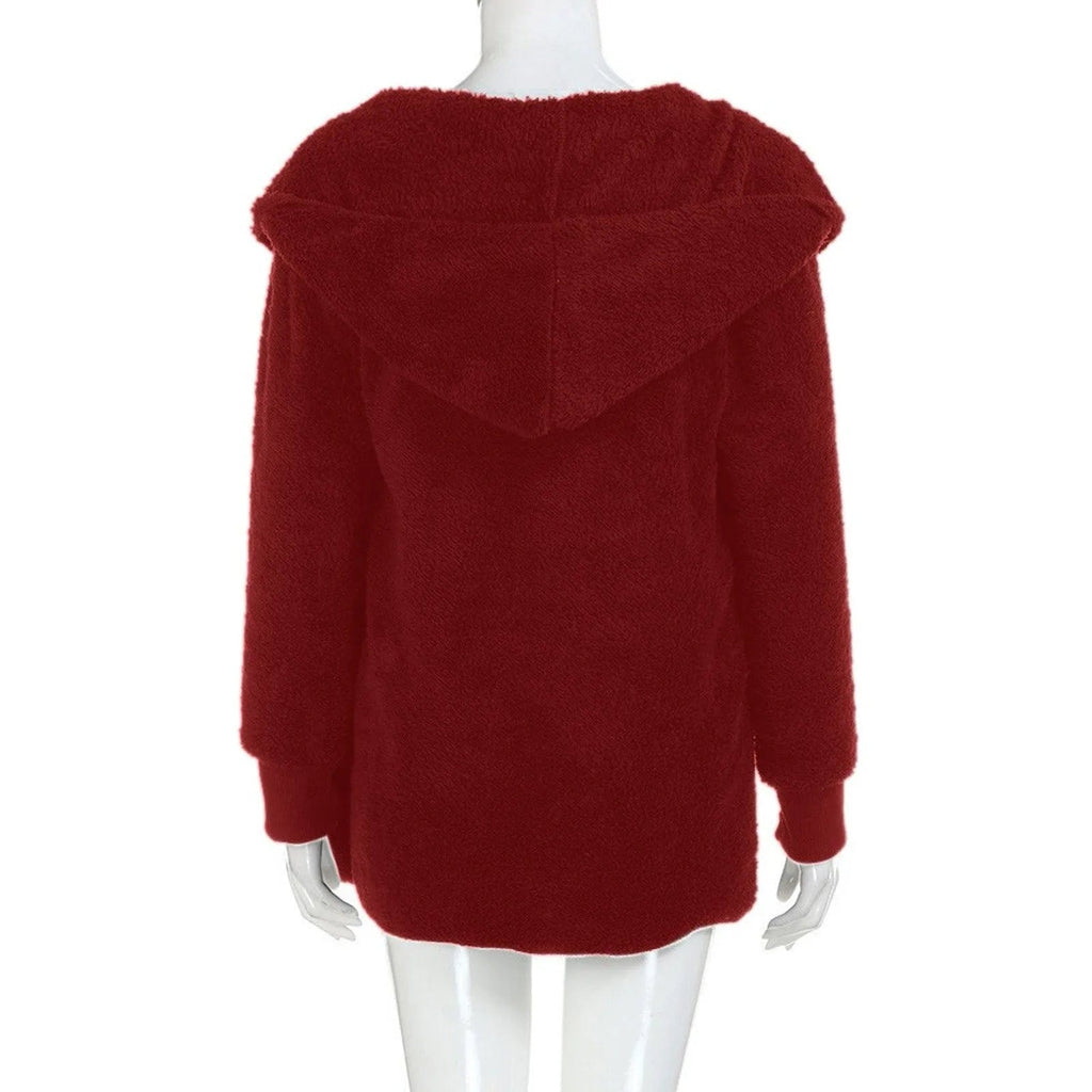 Primadon Damenmäntel & -jacken Sam Plüsch Samt Damen Mantel | Luxuriös, Warm, Übergröße Winter Mantel