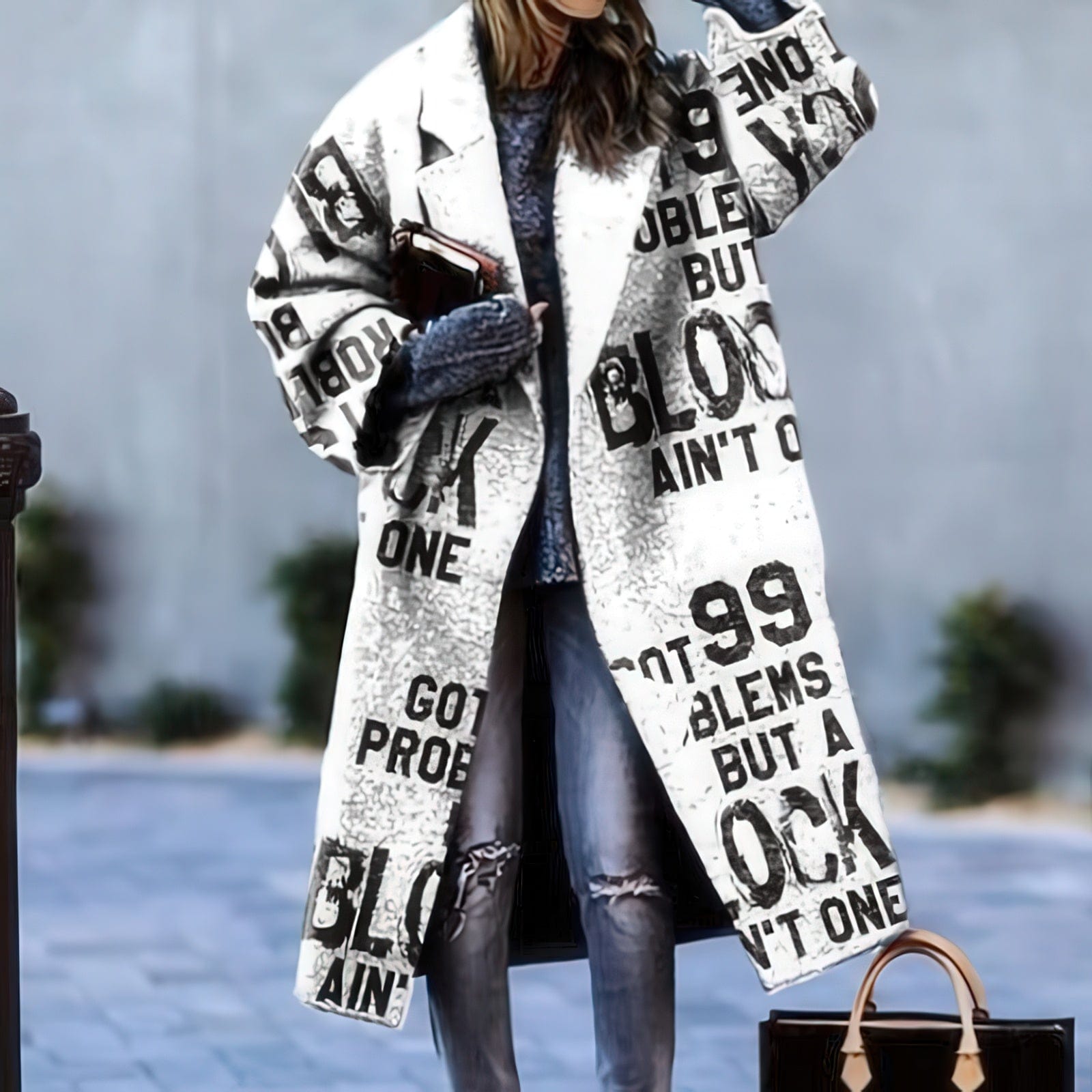 Primadon Damenmäntel & -jacken Weiß / S Yvette | eleganter Langmantel für Damen Herbst